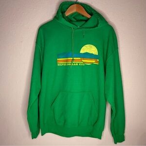 Silver Dollar City Hoodie Gildan Heavy Blend Green Branson MO Women’s Size Large